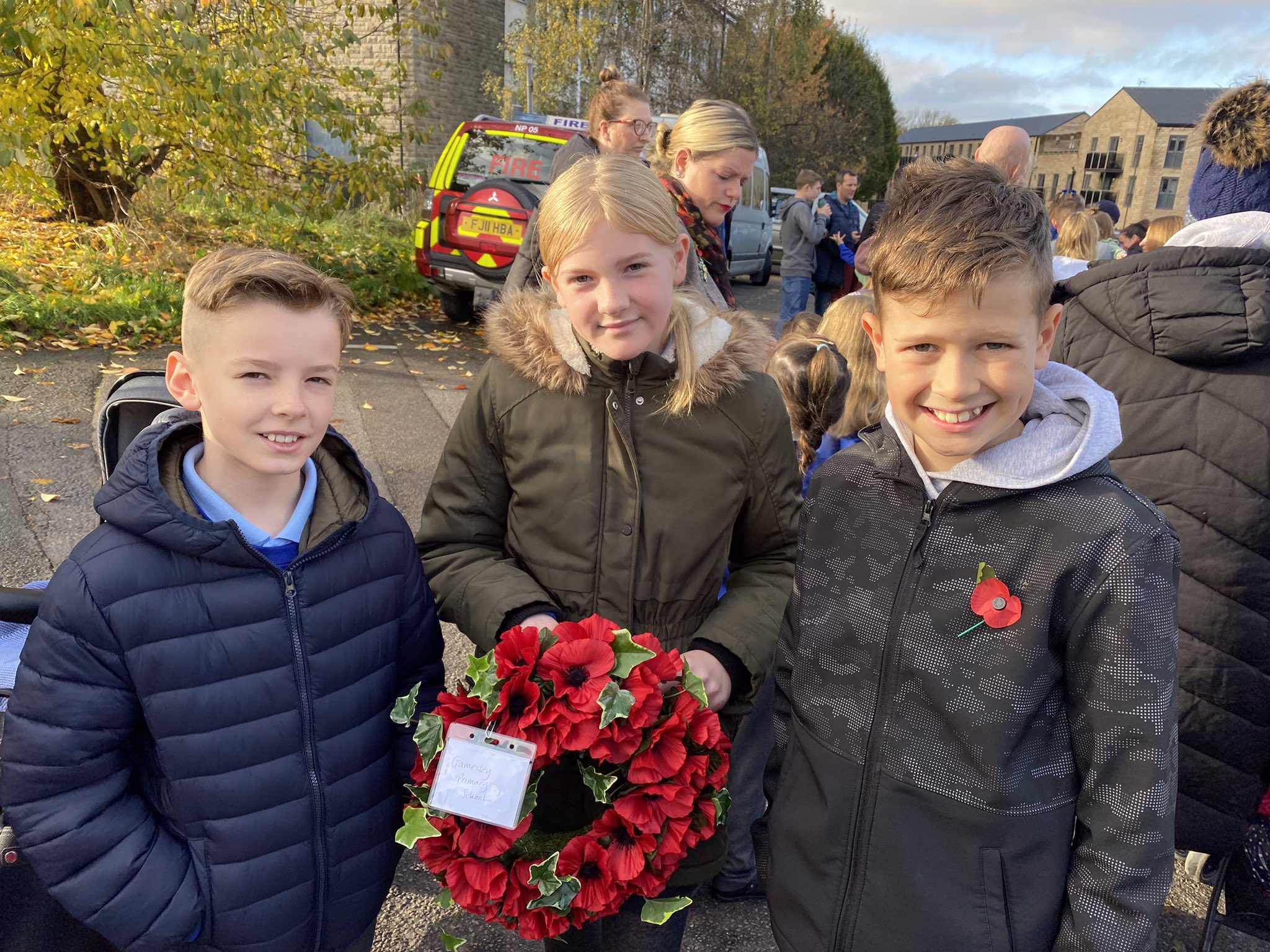 Gamesley Primary School at the Glossop Remembrance Parade