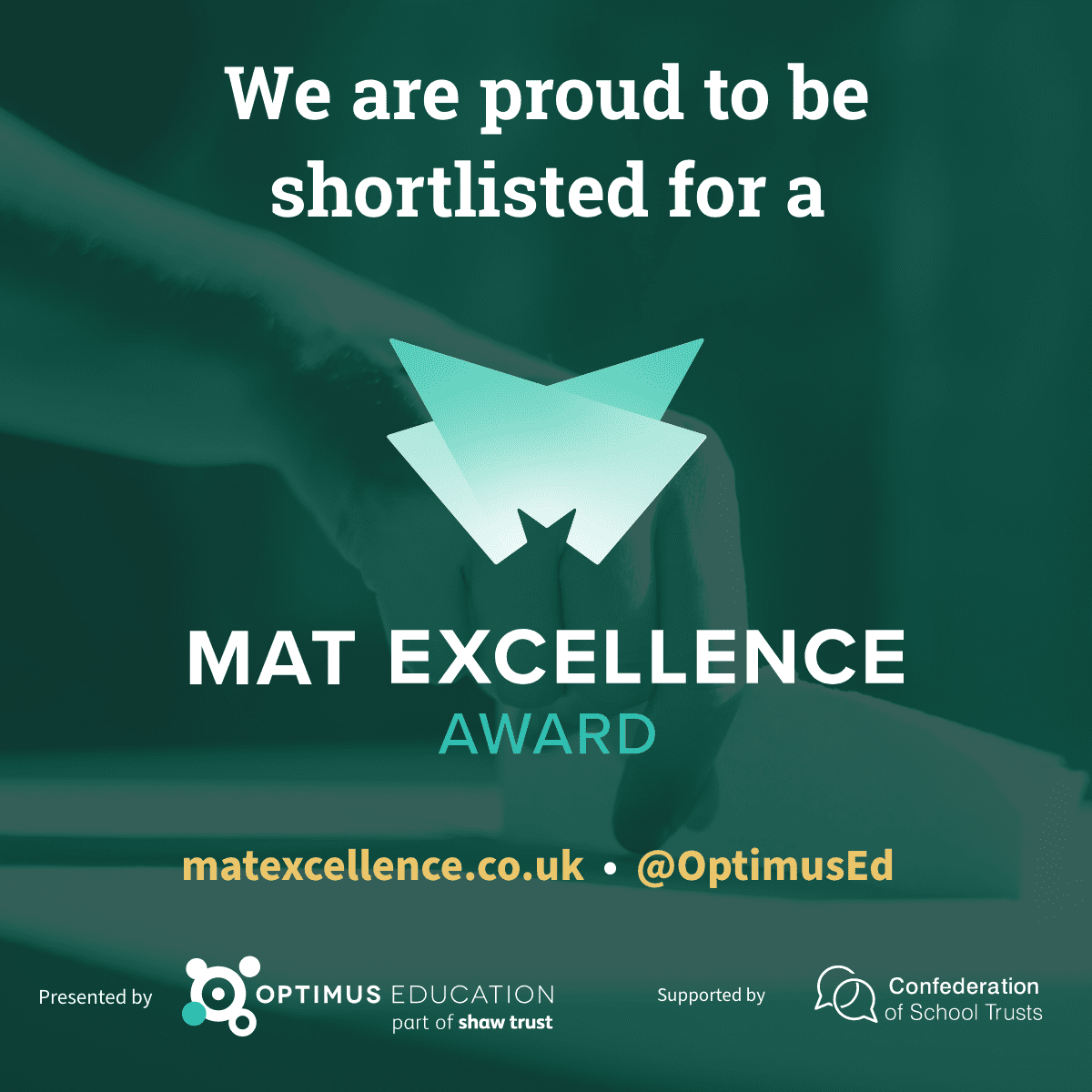 We are shortlisted for two MAT Excellence Awards!