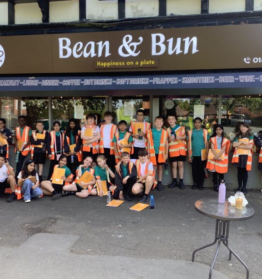 Holden Clough pupils at cafe event Holden Clough pupils at cafe event